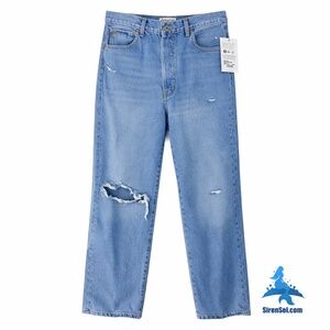 1229 NWT Etica Altin Loose Crop Boyfriend Jeans - Size 29 - Blue